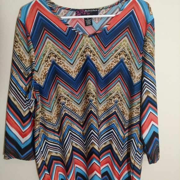 Peck & Peck Tops - Peck and Peck Blouse quarter sleeve top